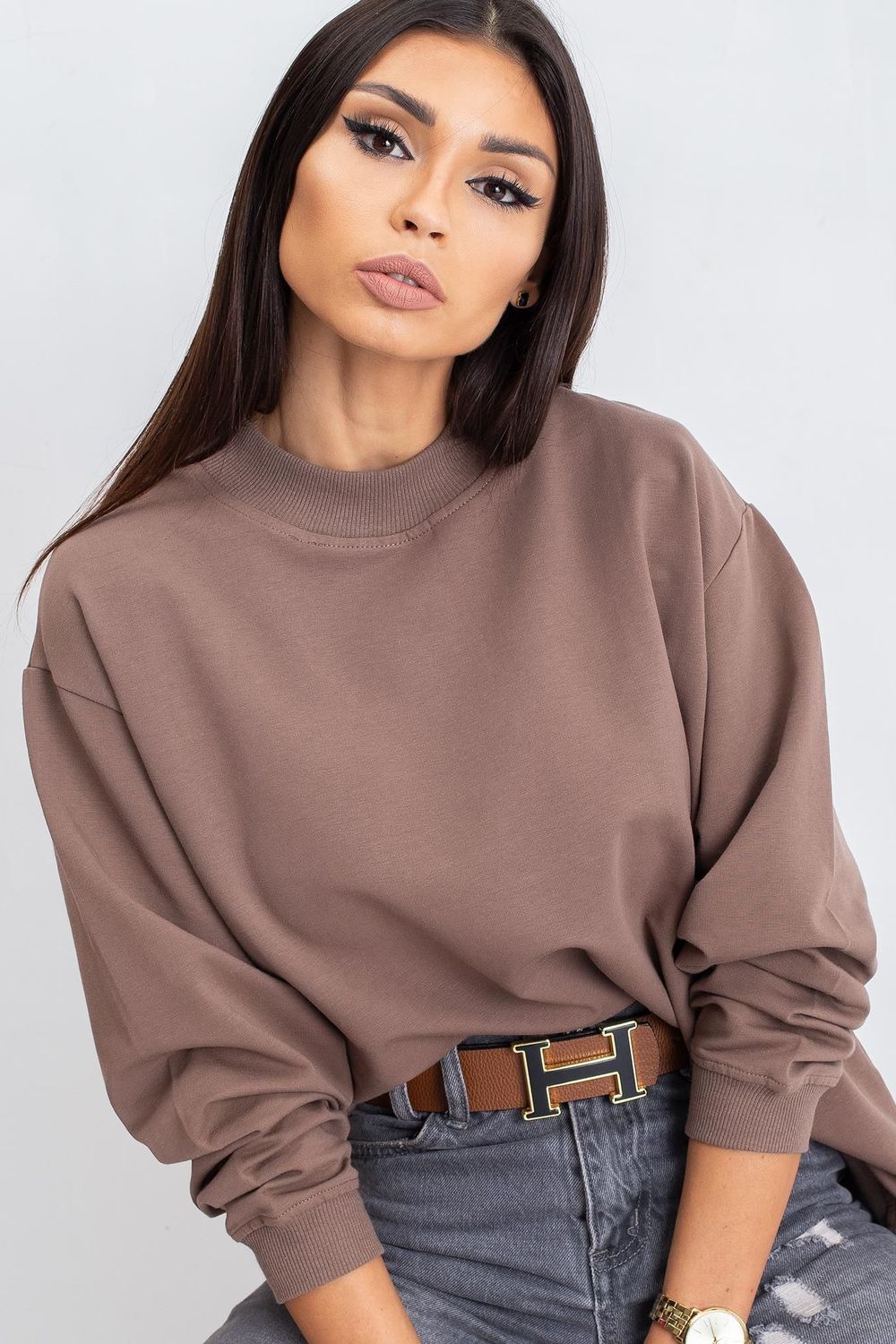 T-shirt femme BFG Sweatshirt Sweatshirt — brun