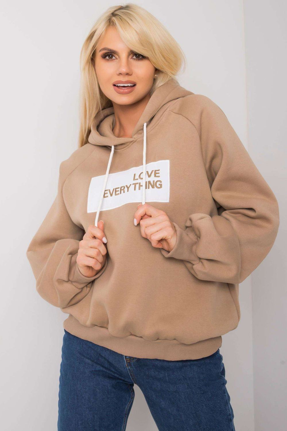 T-shirt femme Ex Moda Sweatshirt Sweatshirt — beige
