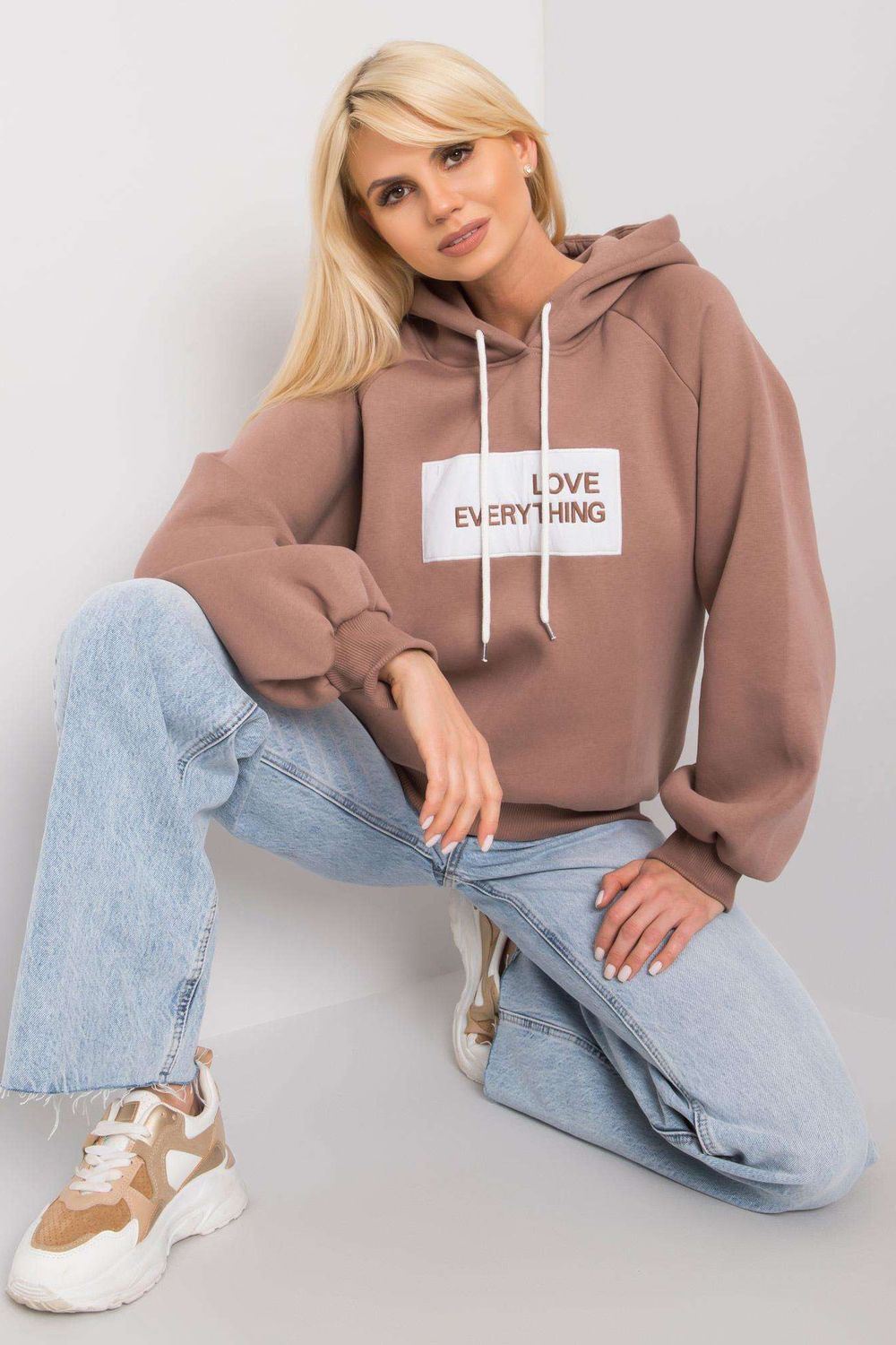 T-shirt femme Ex Moda Sweatshirt Sweatshirt — brun