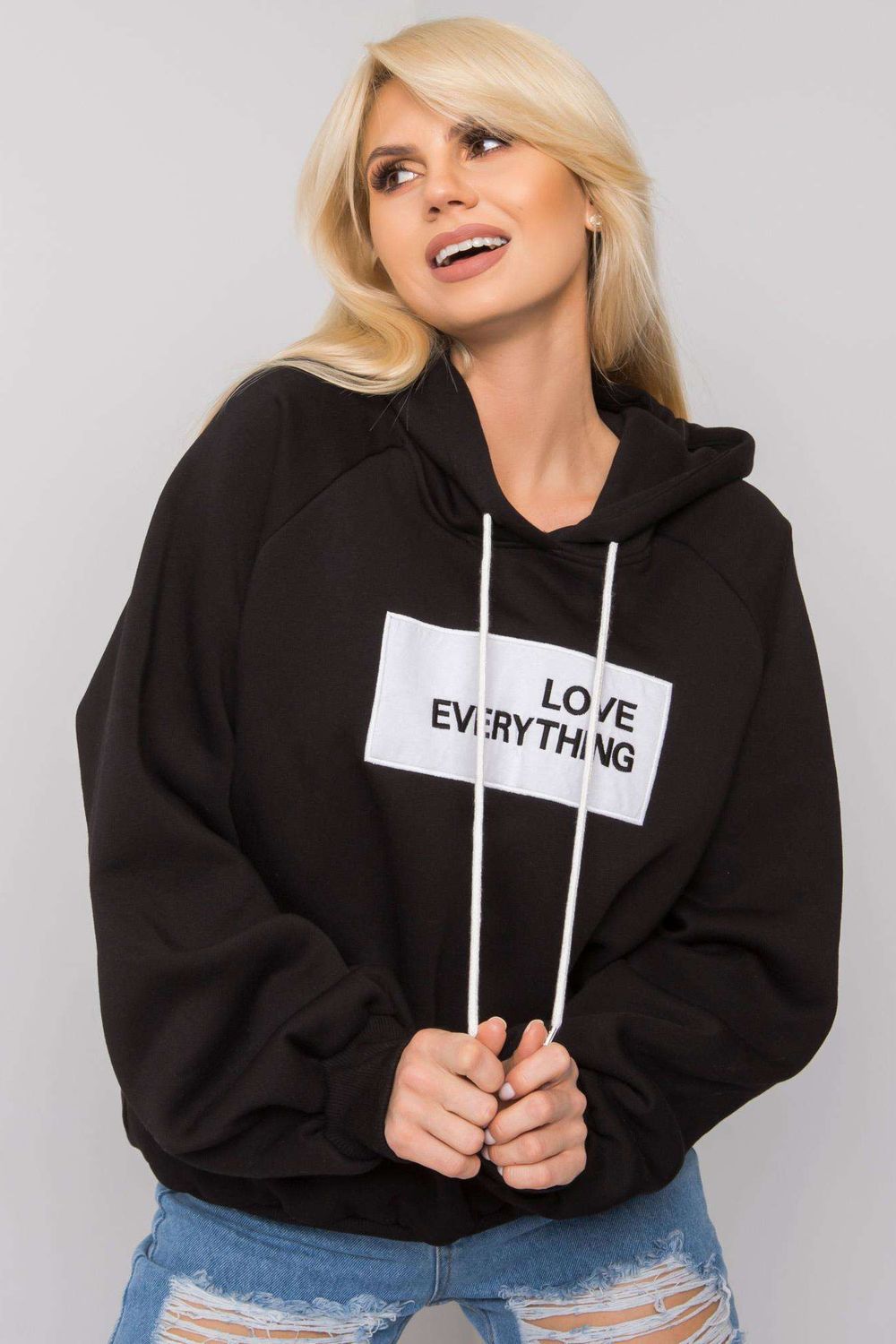 T-shirt femme Ex Moda Sweatshirt Sweatshirt — noir