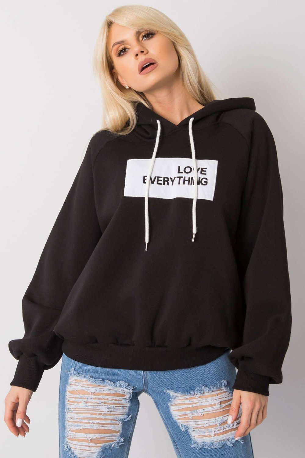 T-shirt femme Ex Moda Sweatshirt Sweatshirt — noir
