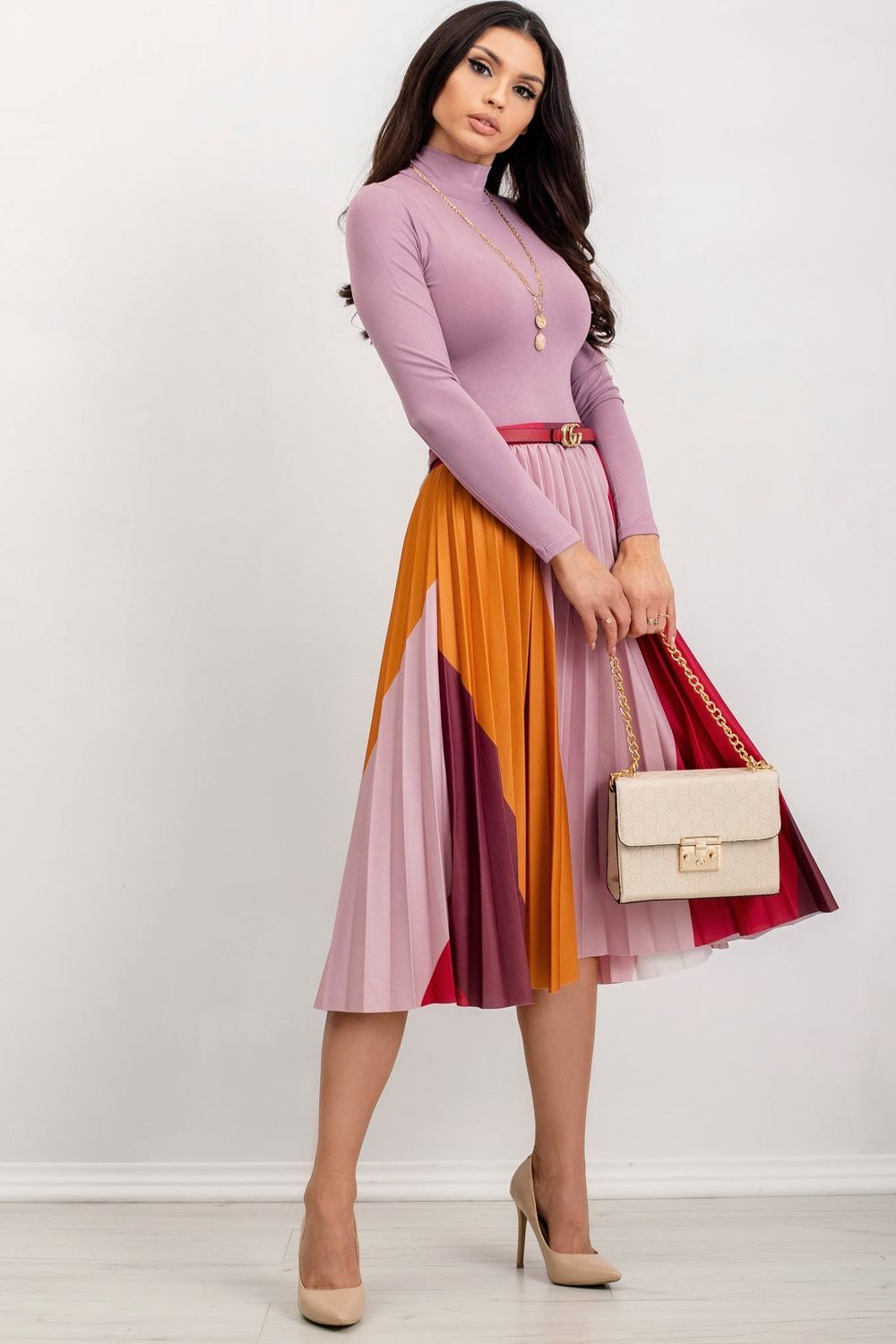 Pull femme Rue Paris Col Roulé Col — rosé