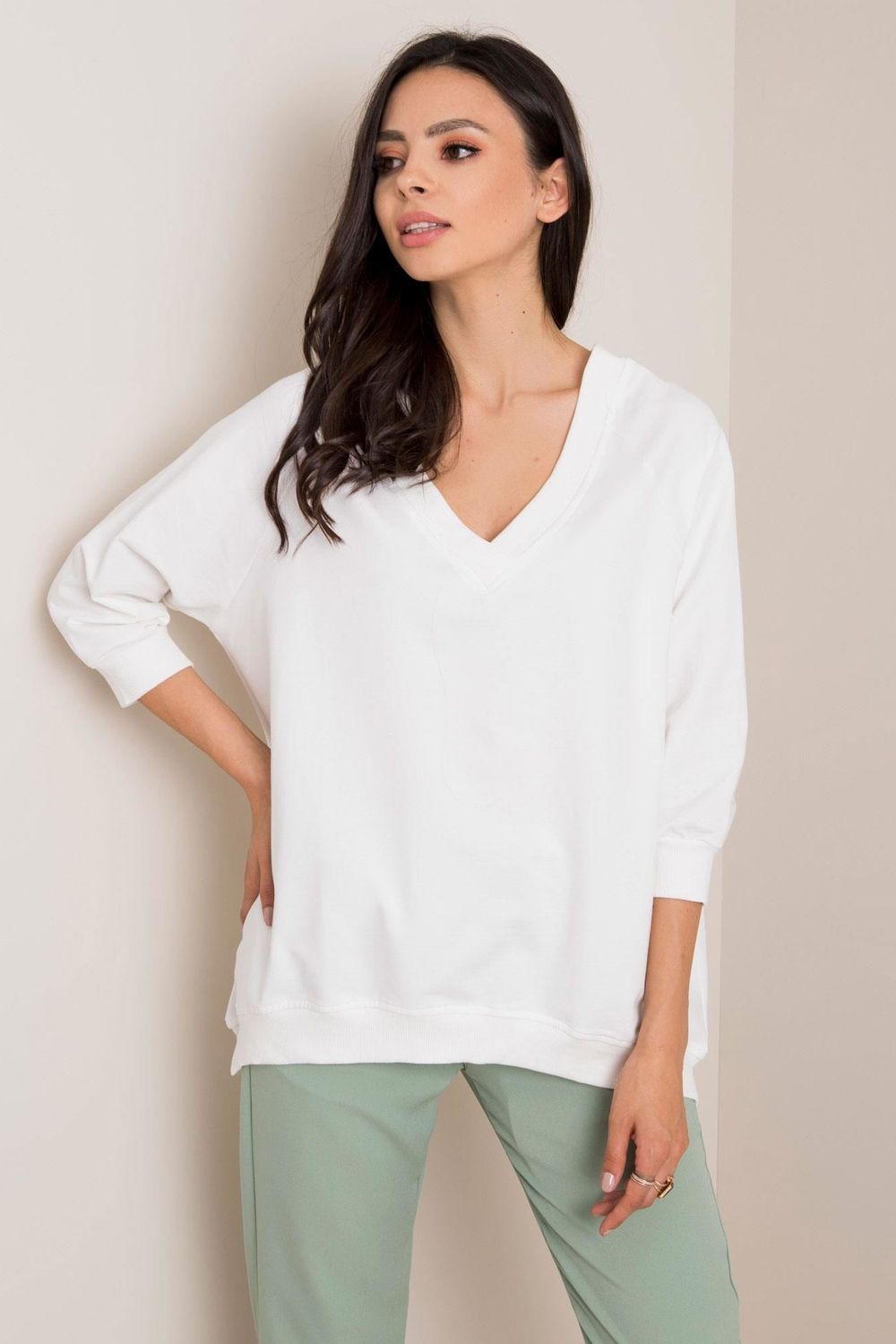 T-shirt femme Rue Paris Sweatshirt Sweatshirt — blanc
