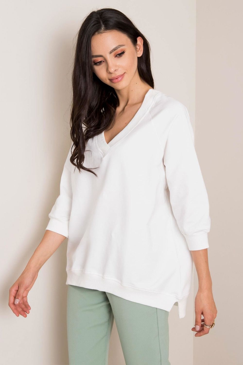 T-shirt femme Rue Paris Sweatshirt Sweatshirt — blanc