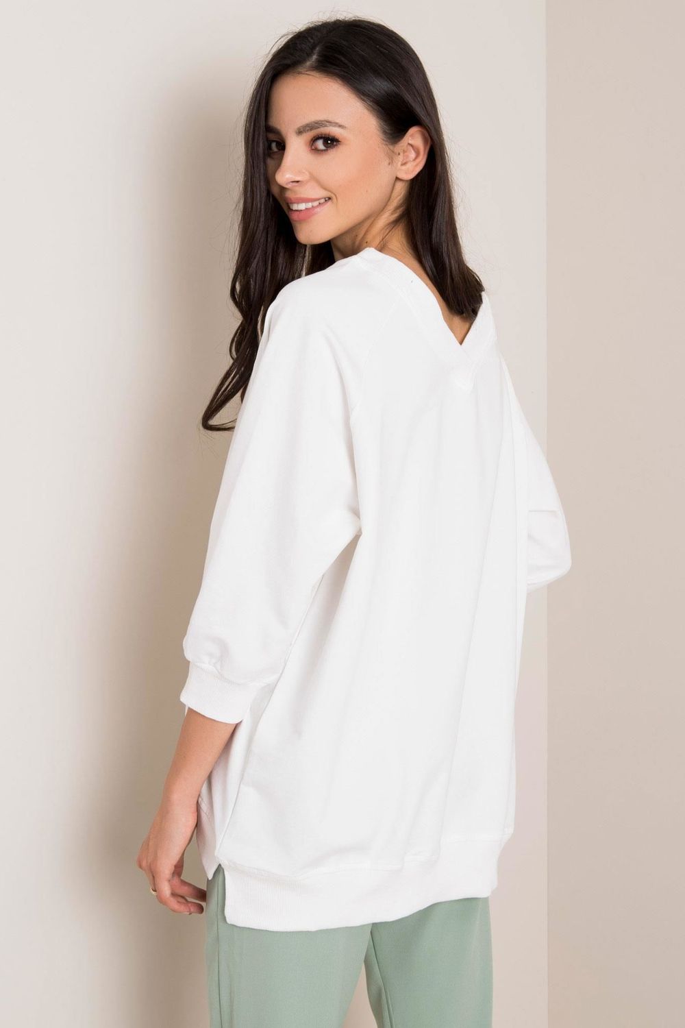 T-shirt femme Rue Paris Sweatshirt Sweatshirt — blanc