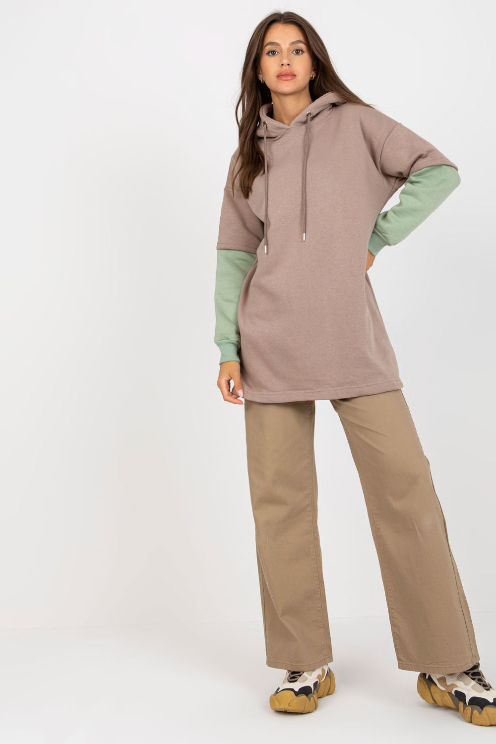 T-shirt femme Rue Paris Sweatshirt Sweatshirt — beige
