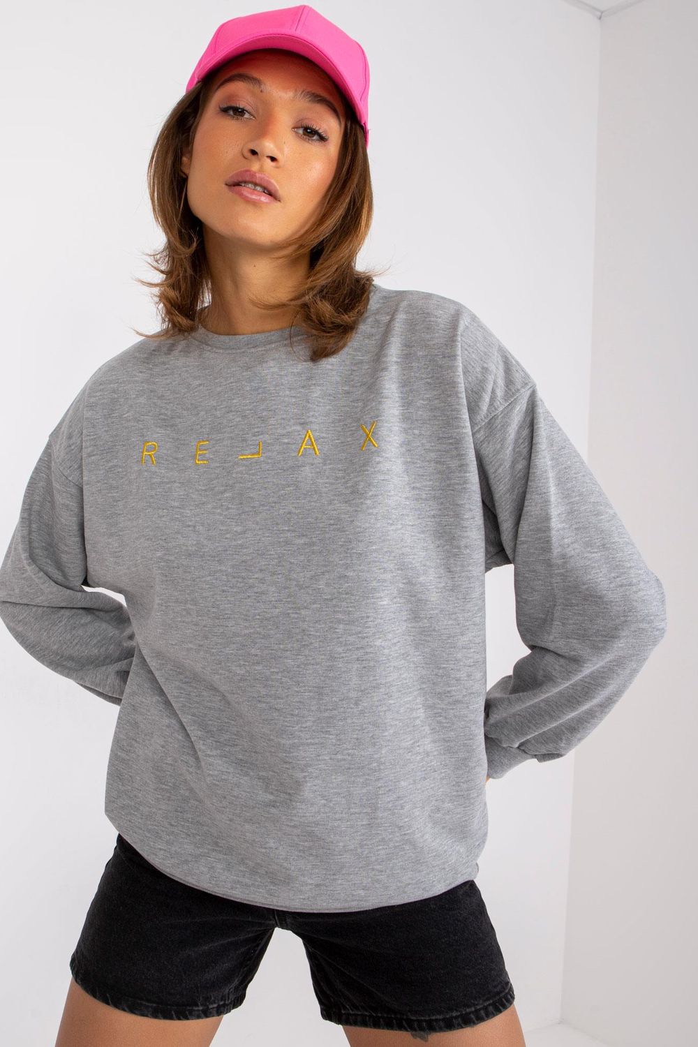 T-shirt femme Ex Moda Sweatshirt Sweatshirt — gris