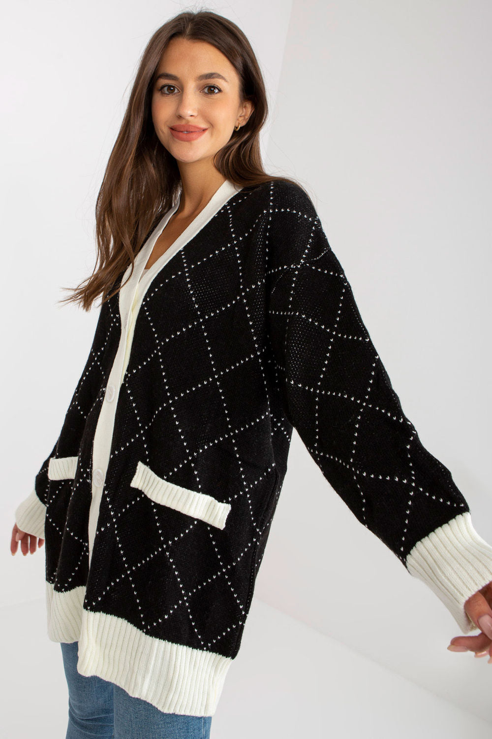 Cardigan femme Rue Paris — noir