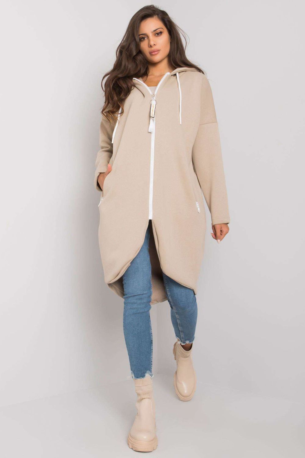 T-shirt femme Relevance Sweatshirt Sweatshirt — beige