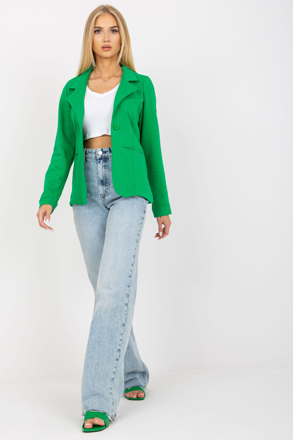 Blazer femme Och Bella — vert