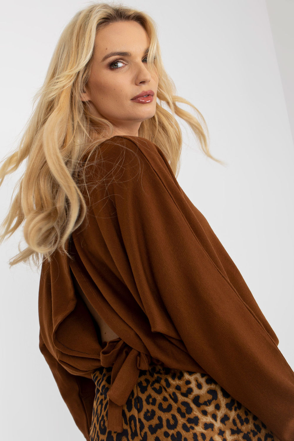Pull femme Och Bella Chandail Chandail — brun