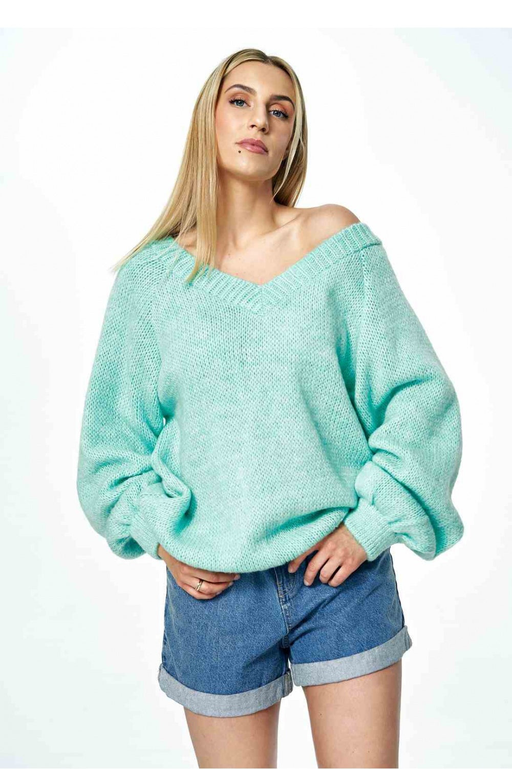 Pull femme Figl Chandail Chandail — vert