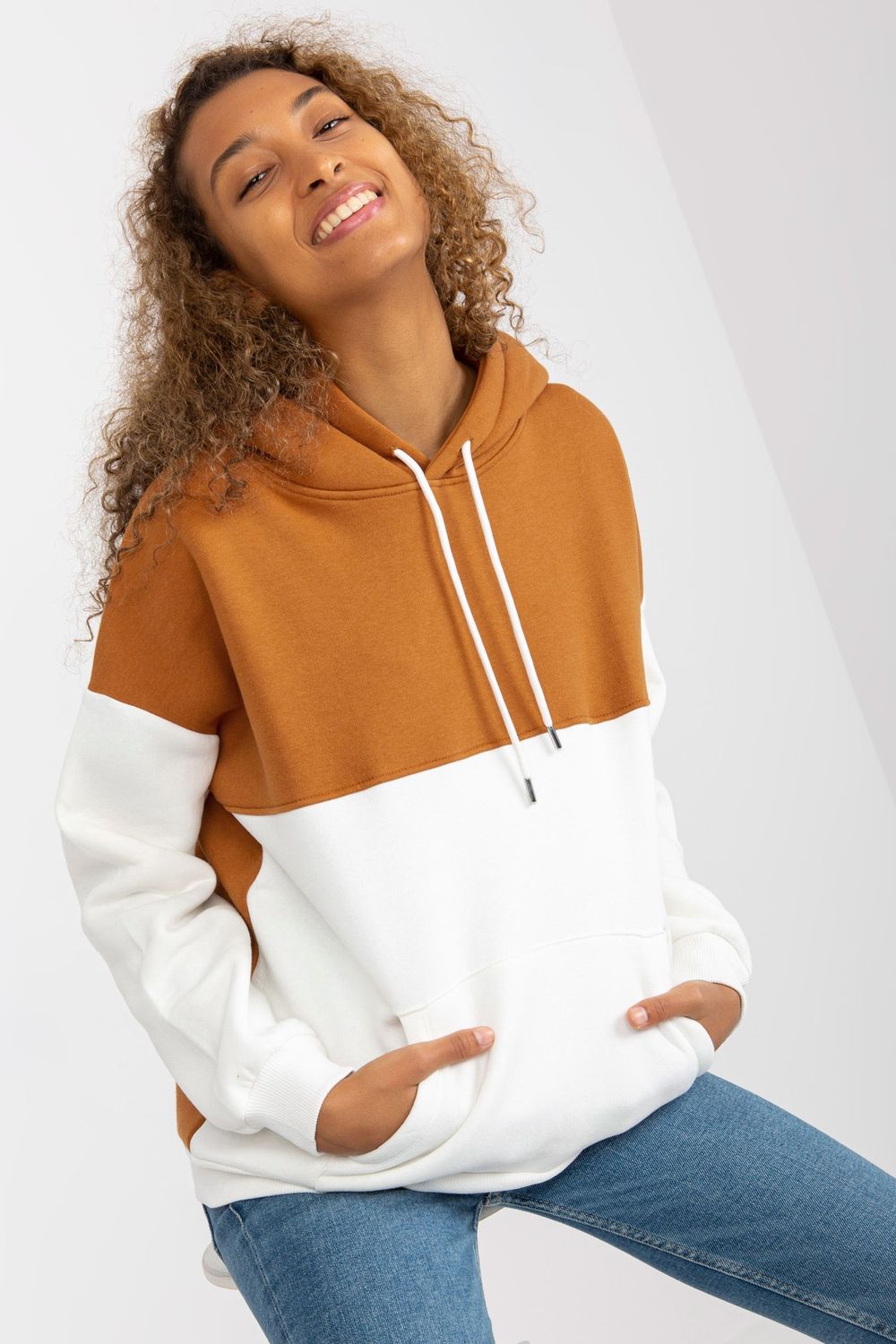 T-shirt femme Rue Paris Sweatshirt Sweatshirt — brun