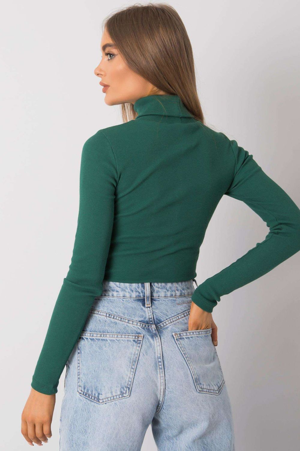Pull femme Rue Paris Col Roulé Col — vert