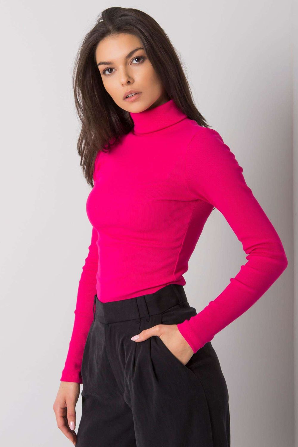 Pull femme Rue Paris Col Roulé Col — rosé