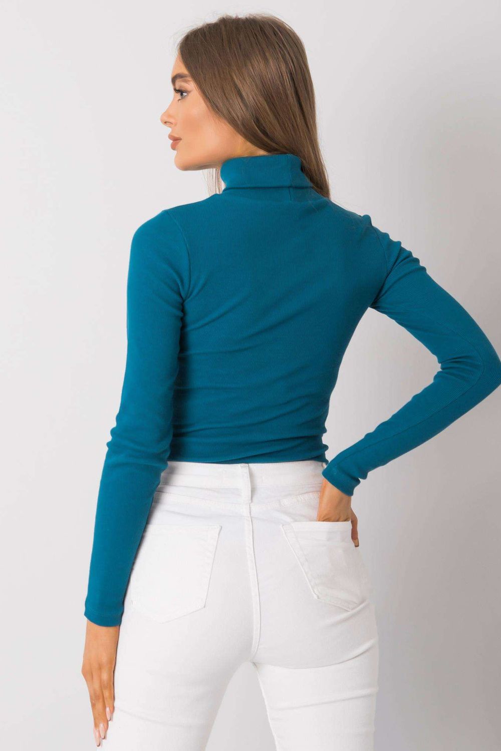 Pull femme Rue Paris Col Roulé Col — vert
