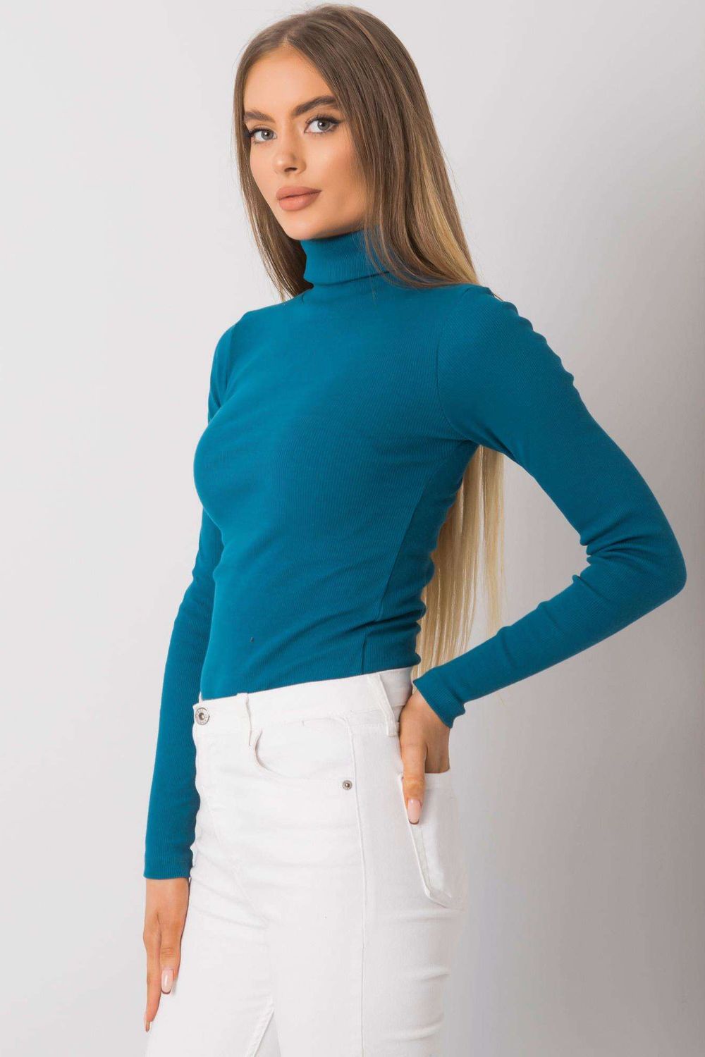 Pull femme Rue Paris Col Roulé Col — vert