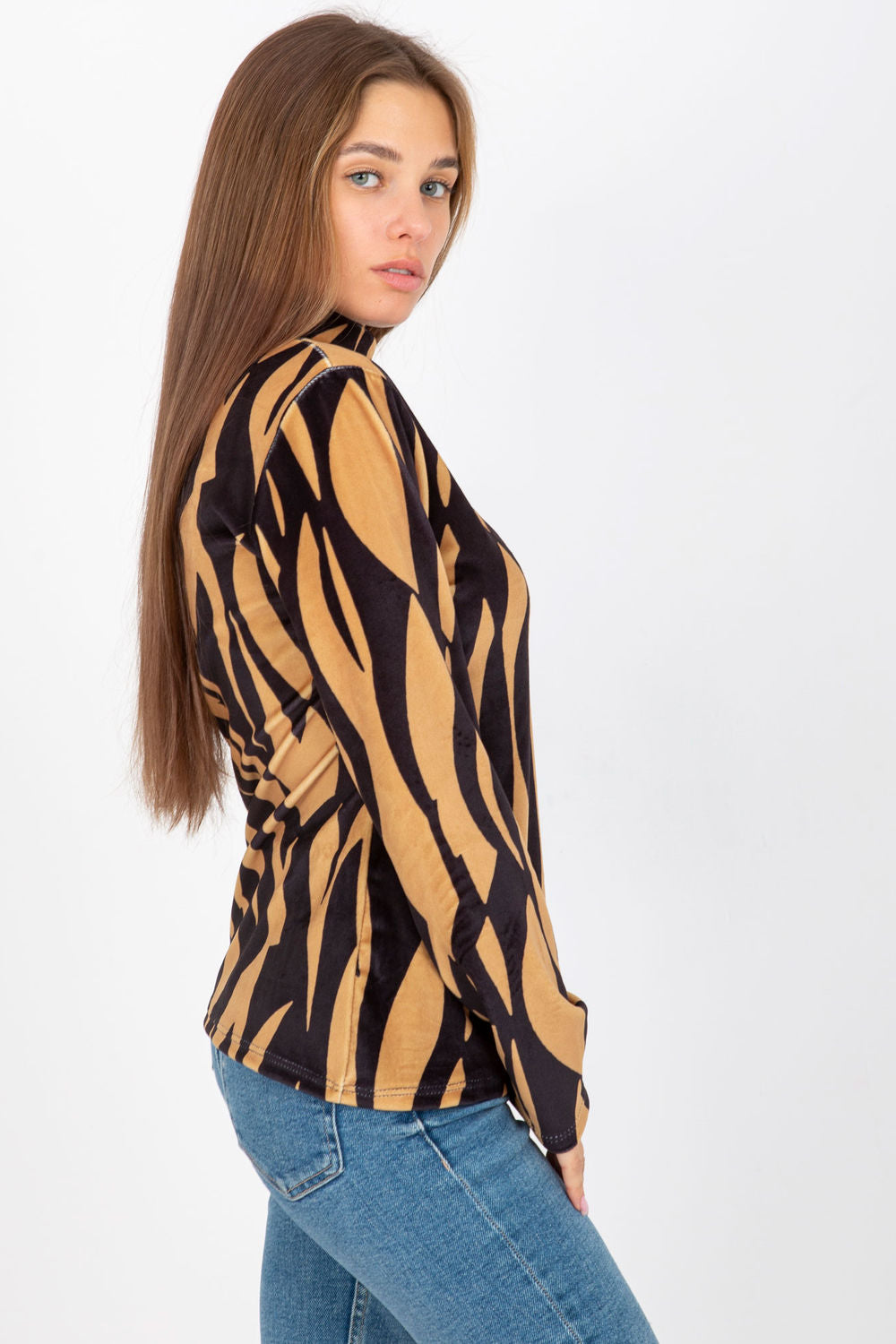 Blouse femme Rue Paris Chemisier Chemisier — brun