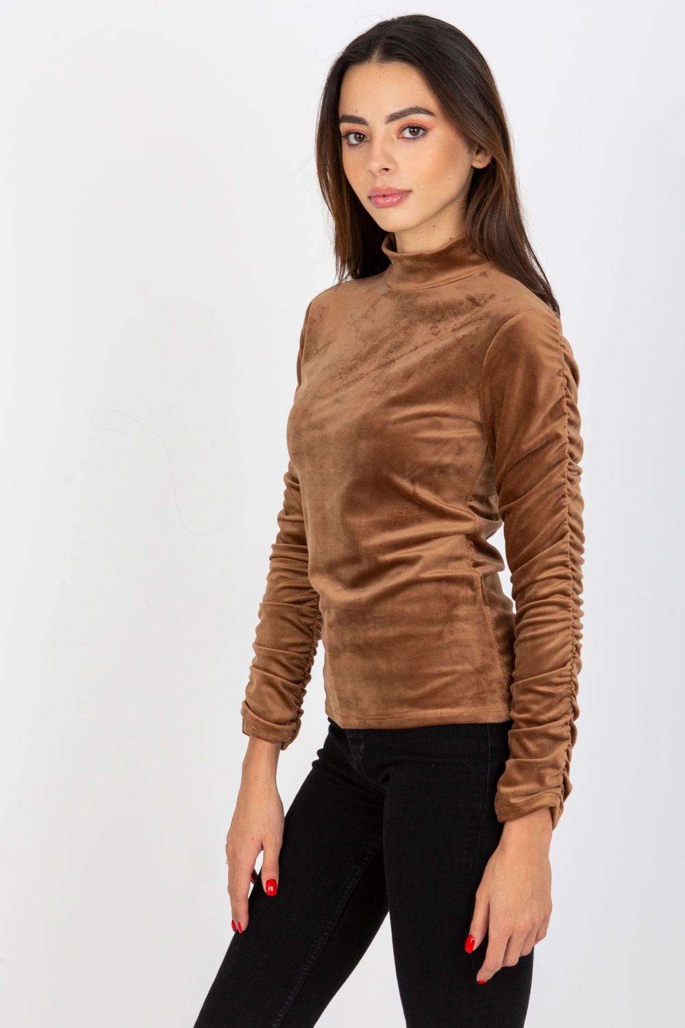 Blouse femme Rue Paris Chemisier Chemisier — brun