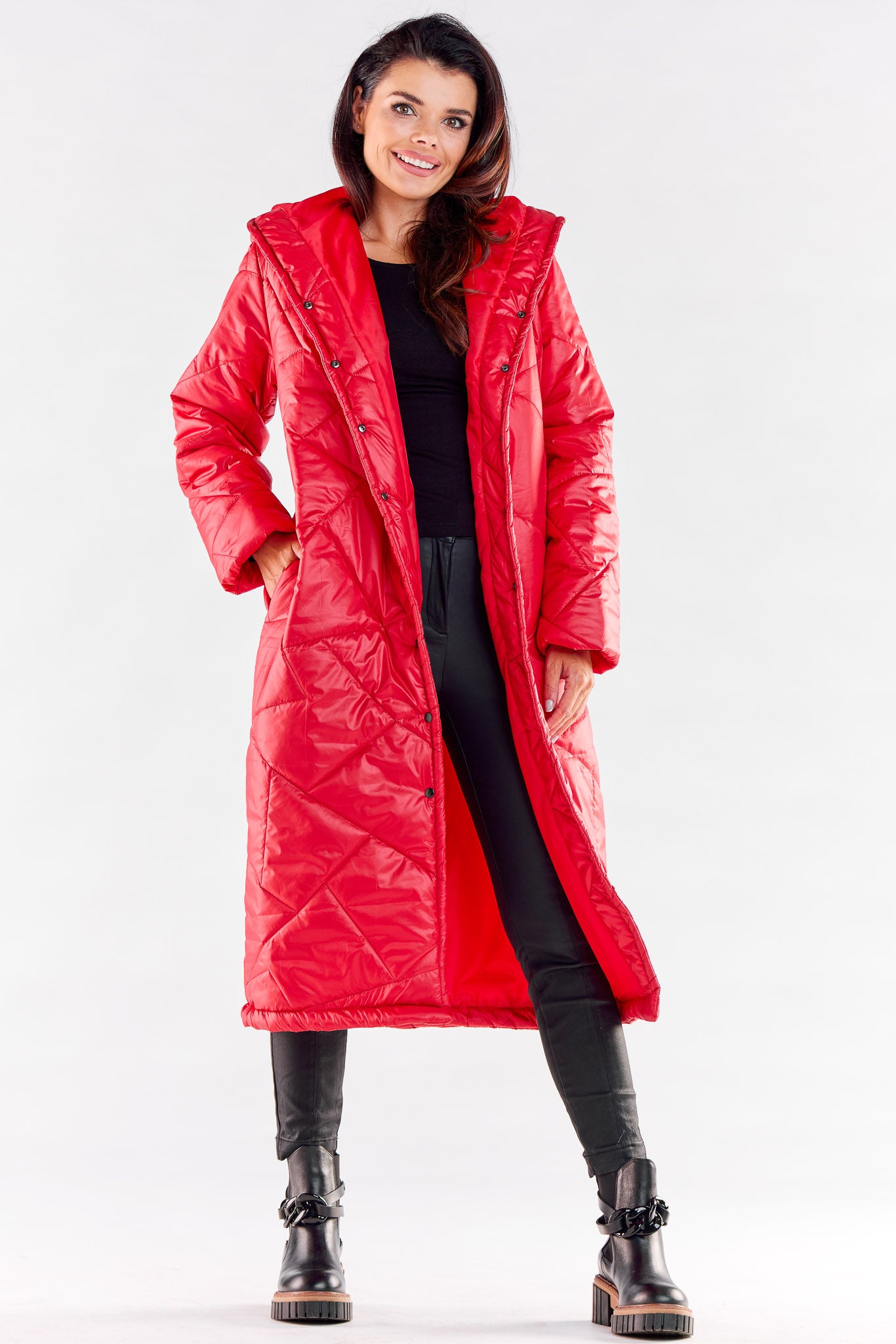 Manteau femme awama — rouge
