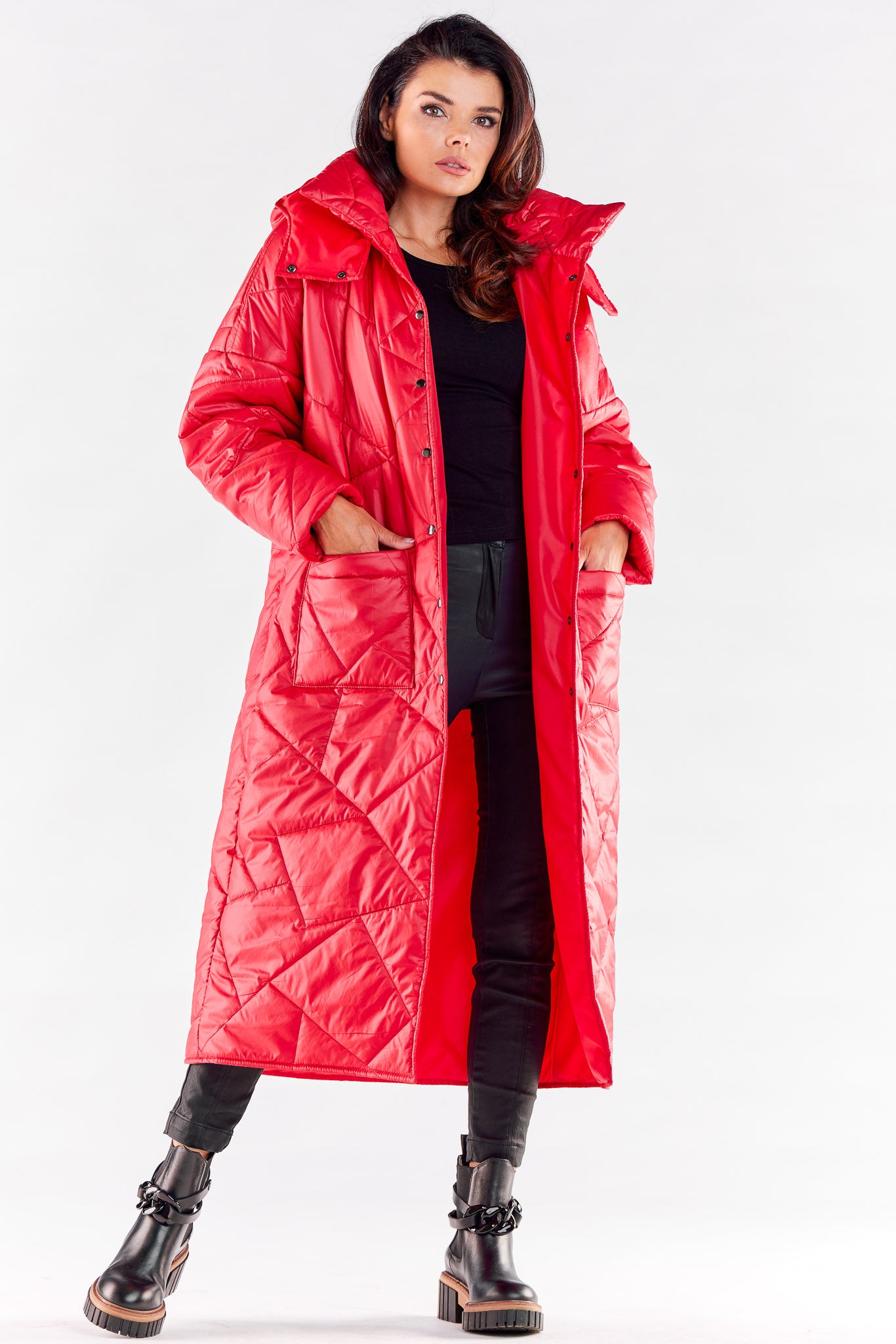 Manteau femme awama — rouge