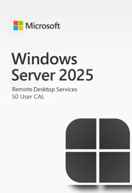 Windows Server 2025 | Remote desktop services user connections (50) - Microsoft Key - GLOBAL