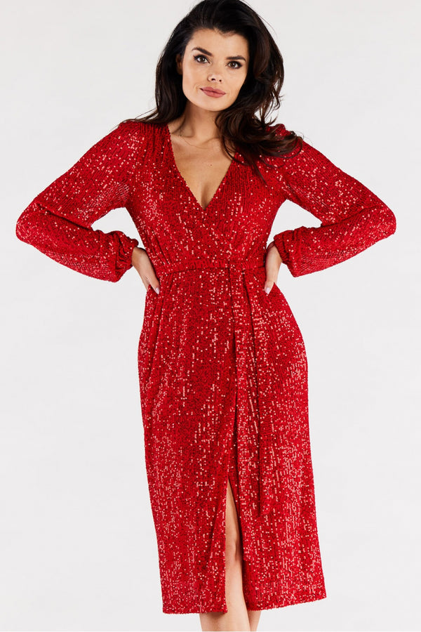 Robe femme awama De Soirée De — rouge