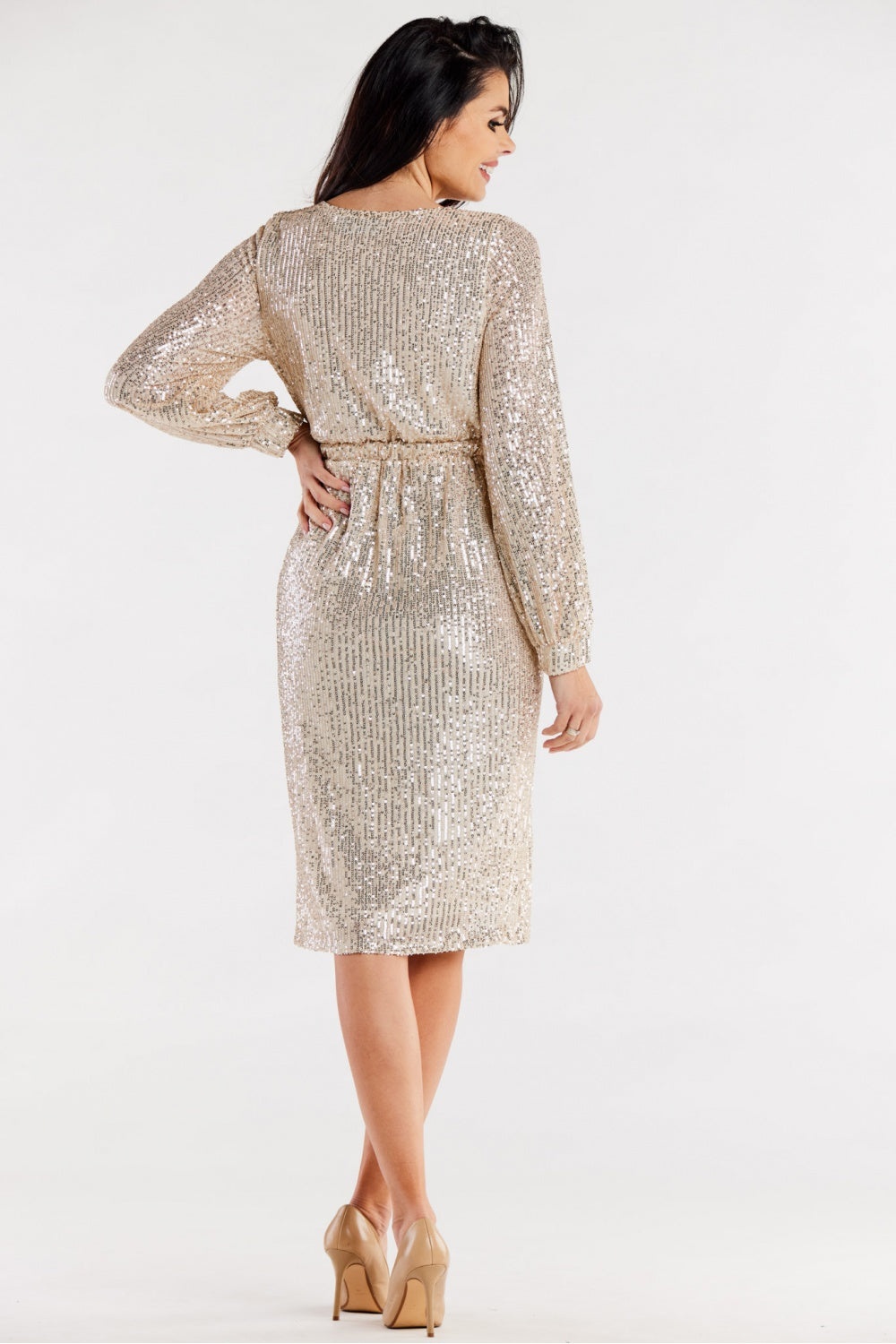 Robe femme awama De Soirée De — beige