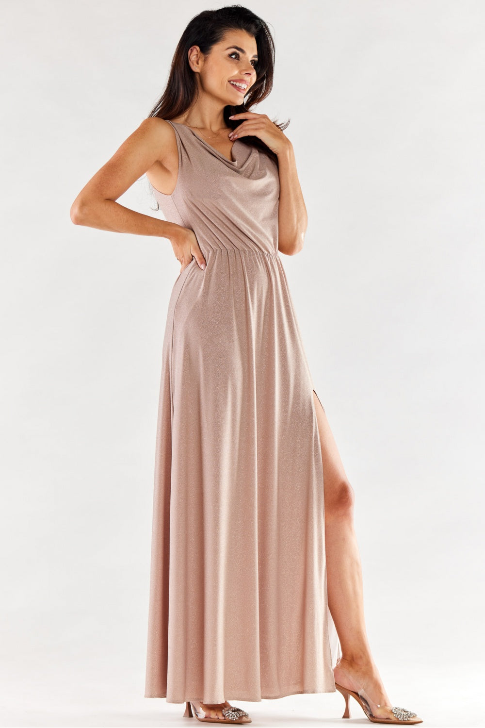 Robe femme awama Longue Longue — beige