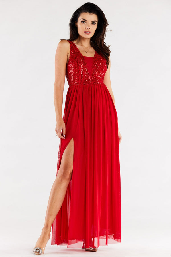 Robe femme awama Longue Longue — rouge