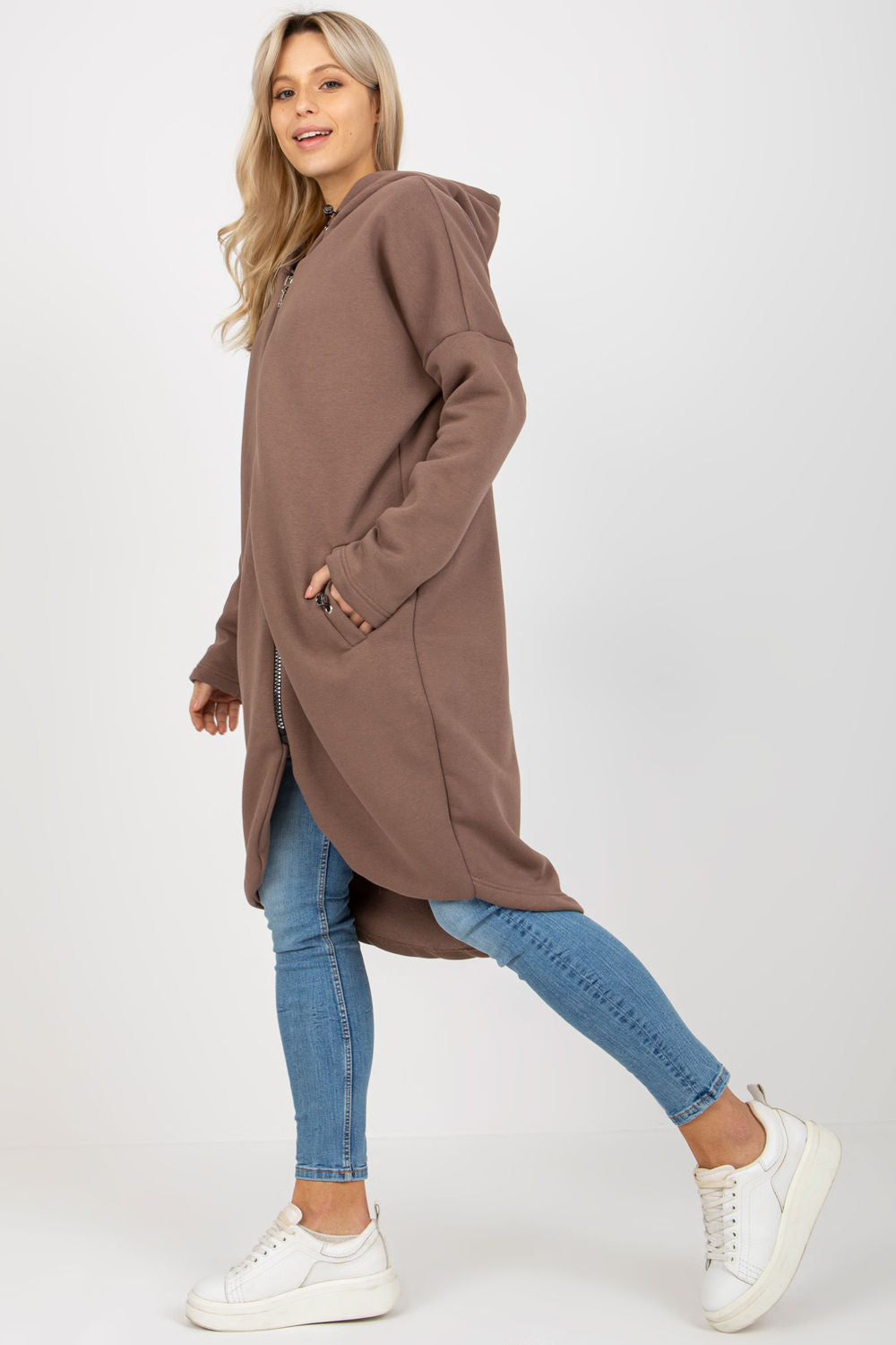 T-shirt femme Rue Paris Sweatshirt Sweatshirt — brun