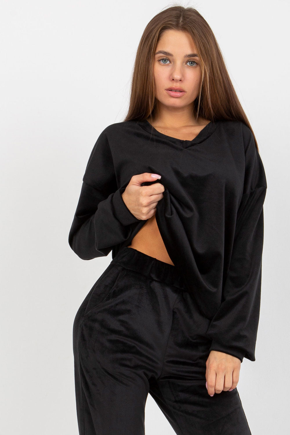 T-shirt femme Rue Paris Sweatshirt Sweatshirt — noir