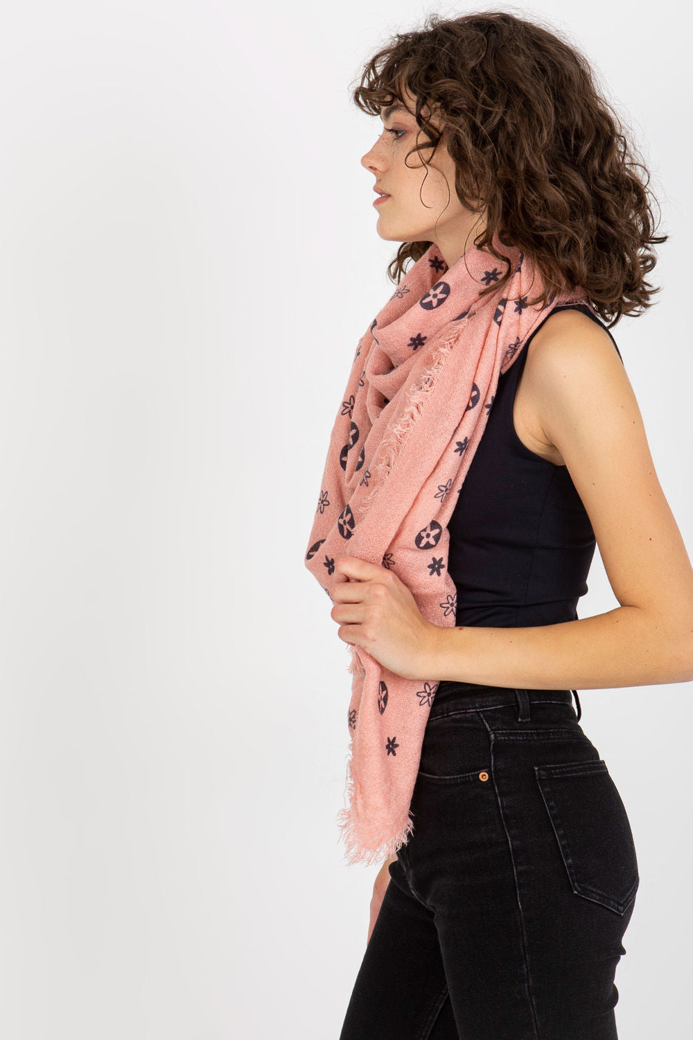 Foulard femme AT — rosé