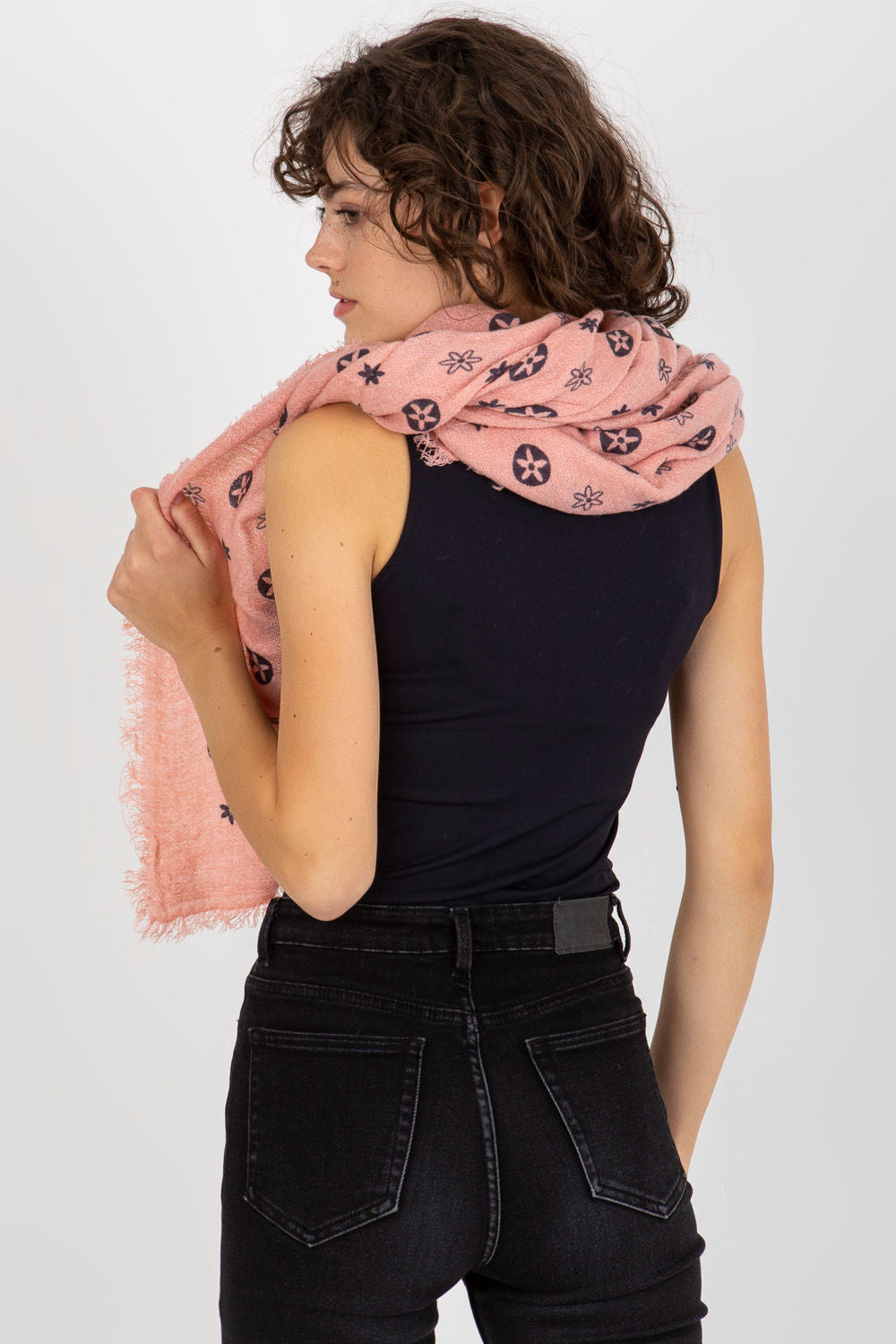 Foulard femme AT — rosé