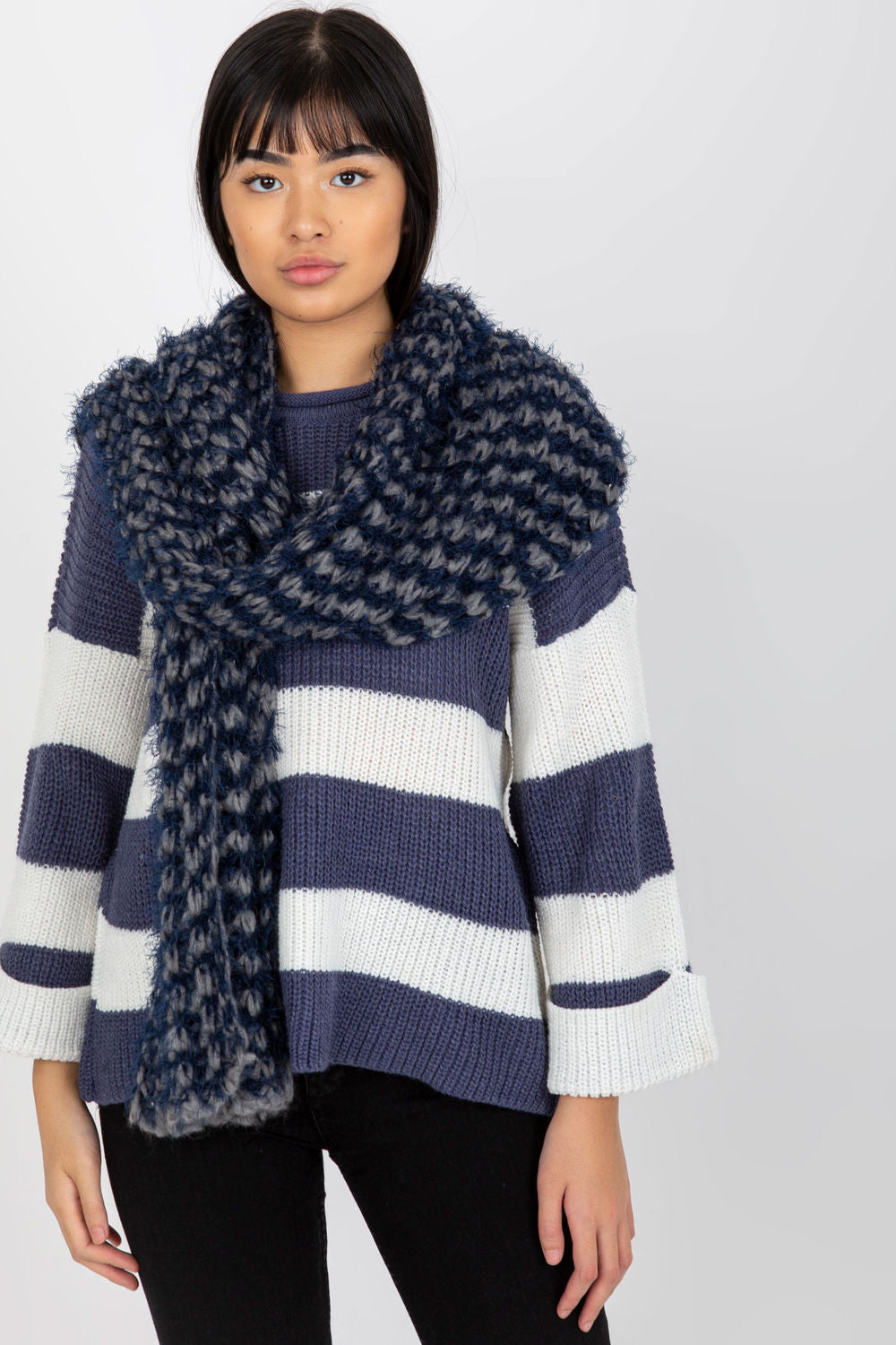 Châle femme AT — bleu marine