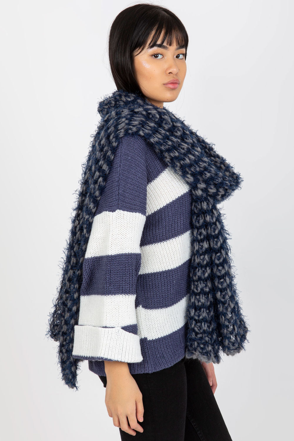 Châle femme AT — bleu marine