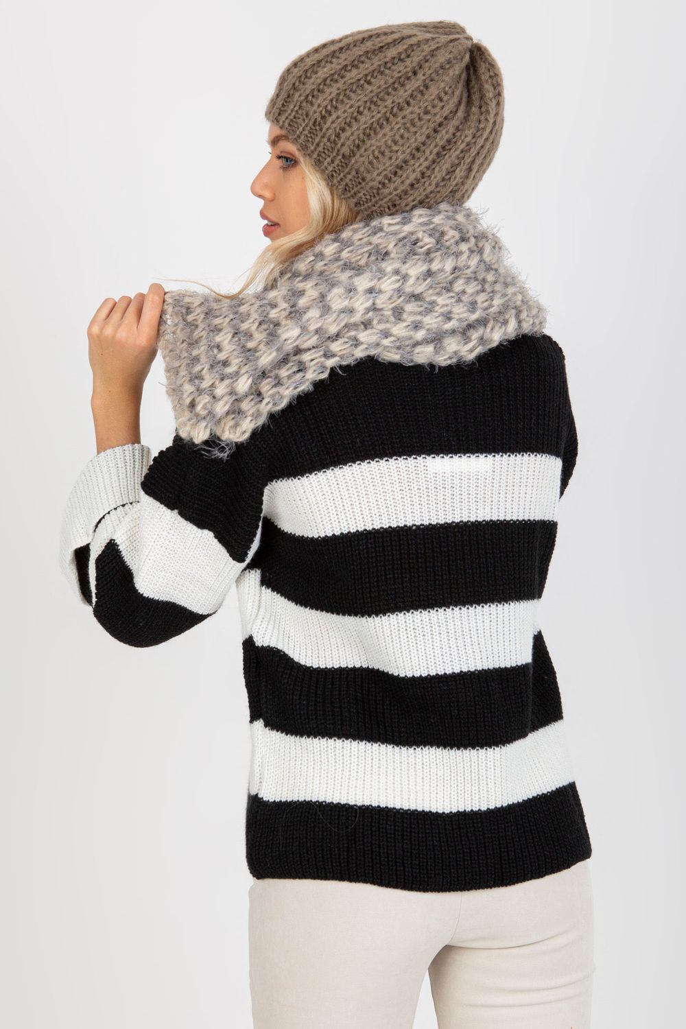 Châle femme AT — beige