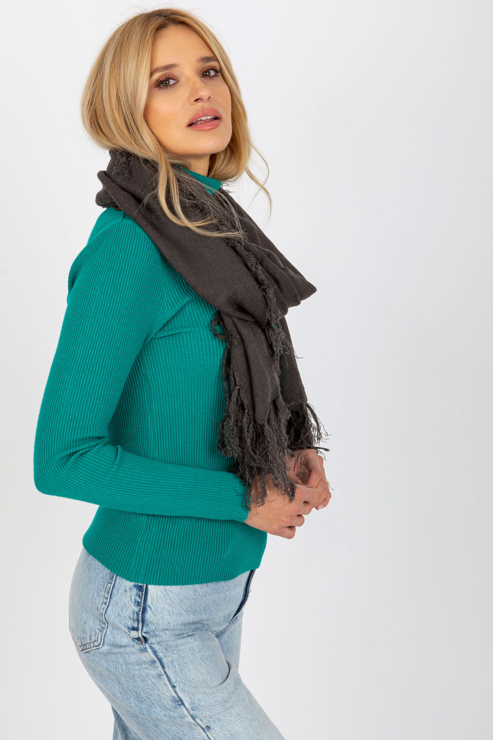 Châle femme AT — gris