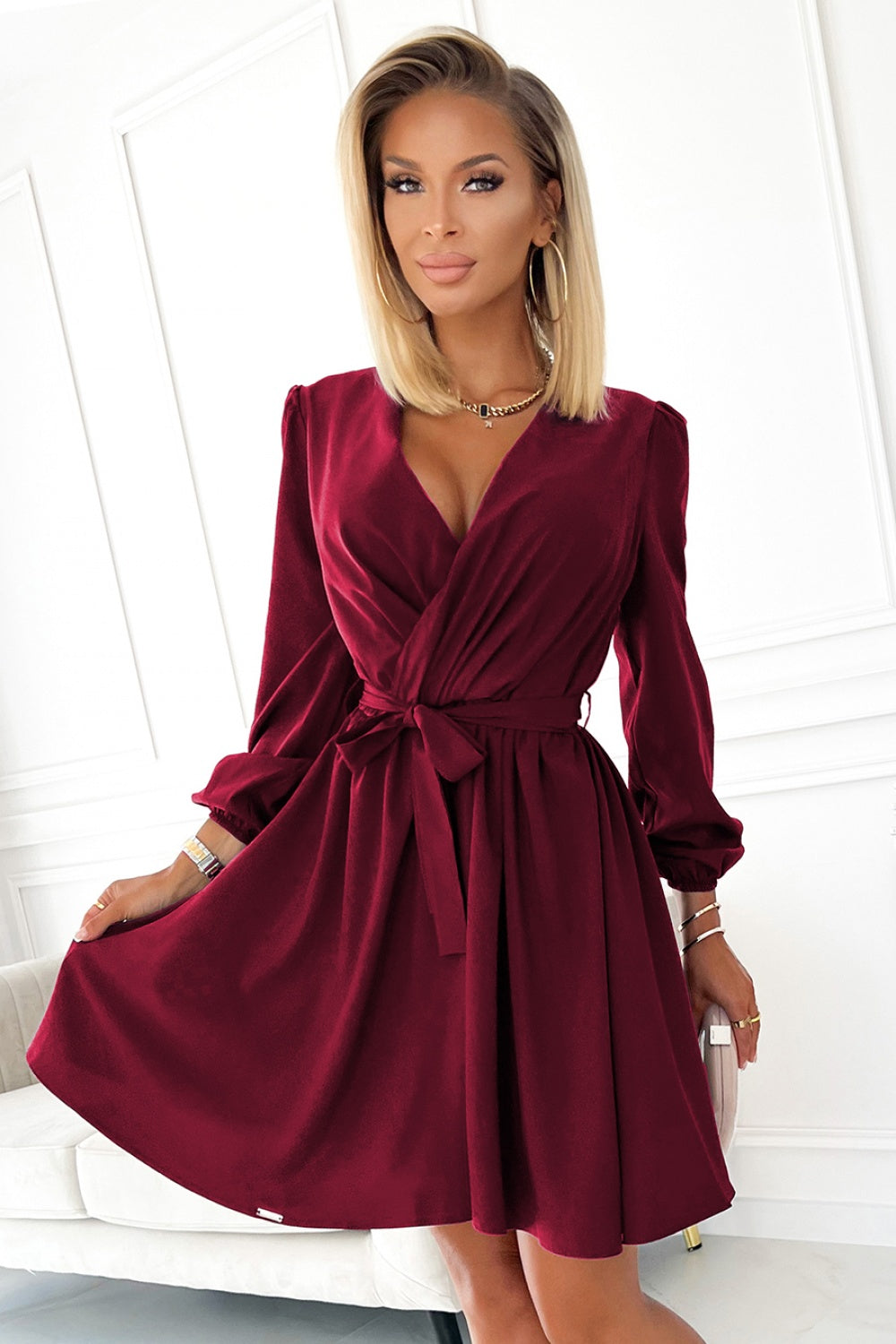 Robe femme Numoco De Cocktail De — rouge