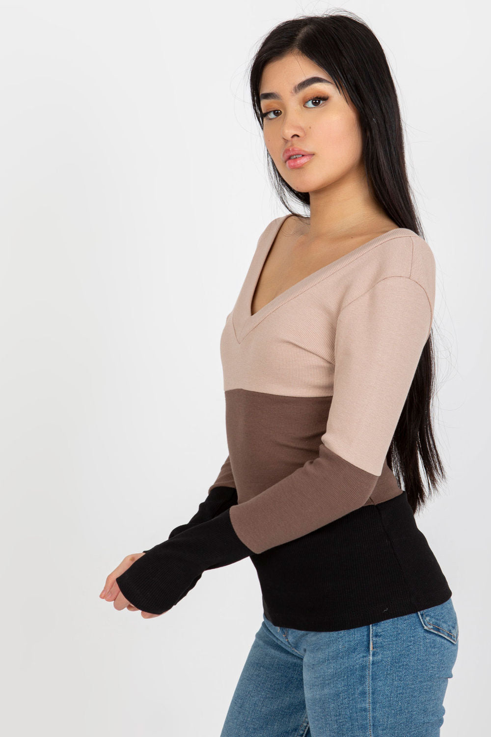 Blouse femme Rue Paris Chemisier Chemisier — beige
