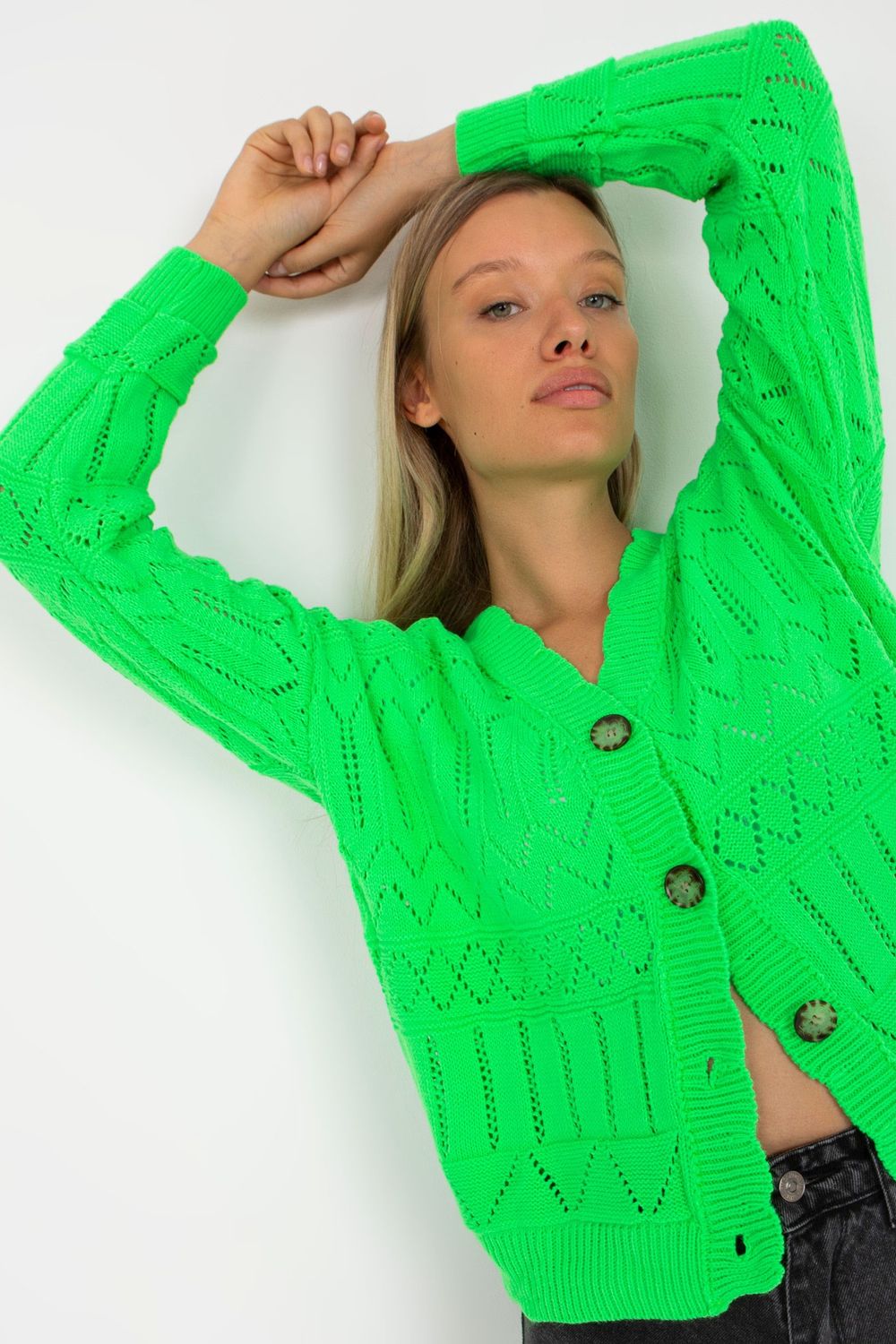 Cardigan femme Rue Paris — vert