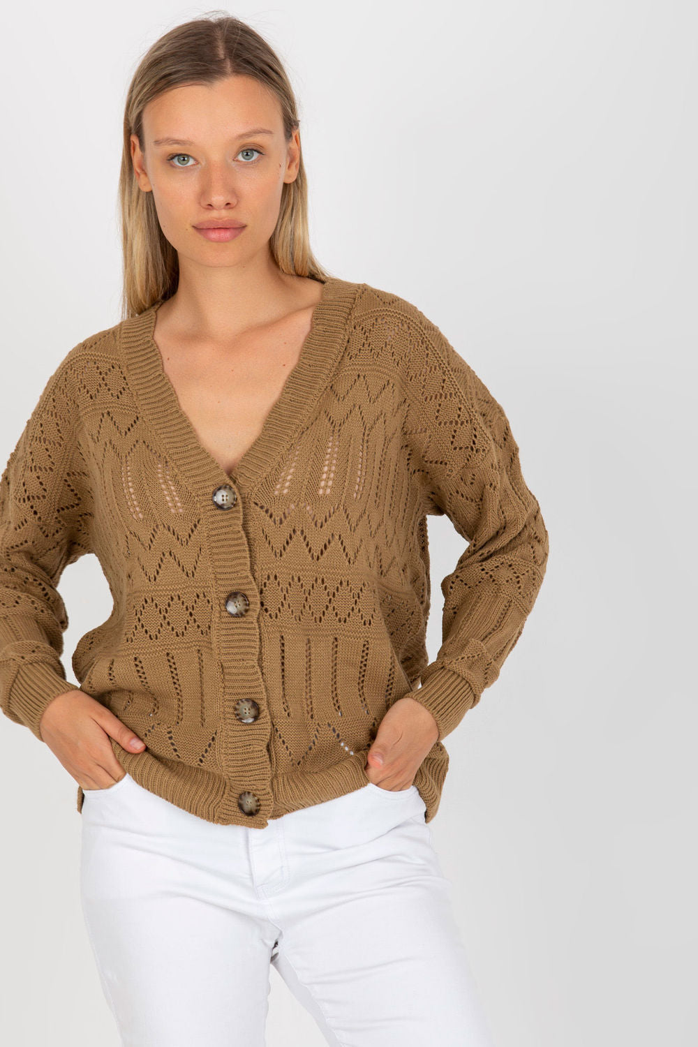 Cardigan femme Rue Paris — beige
