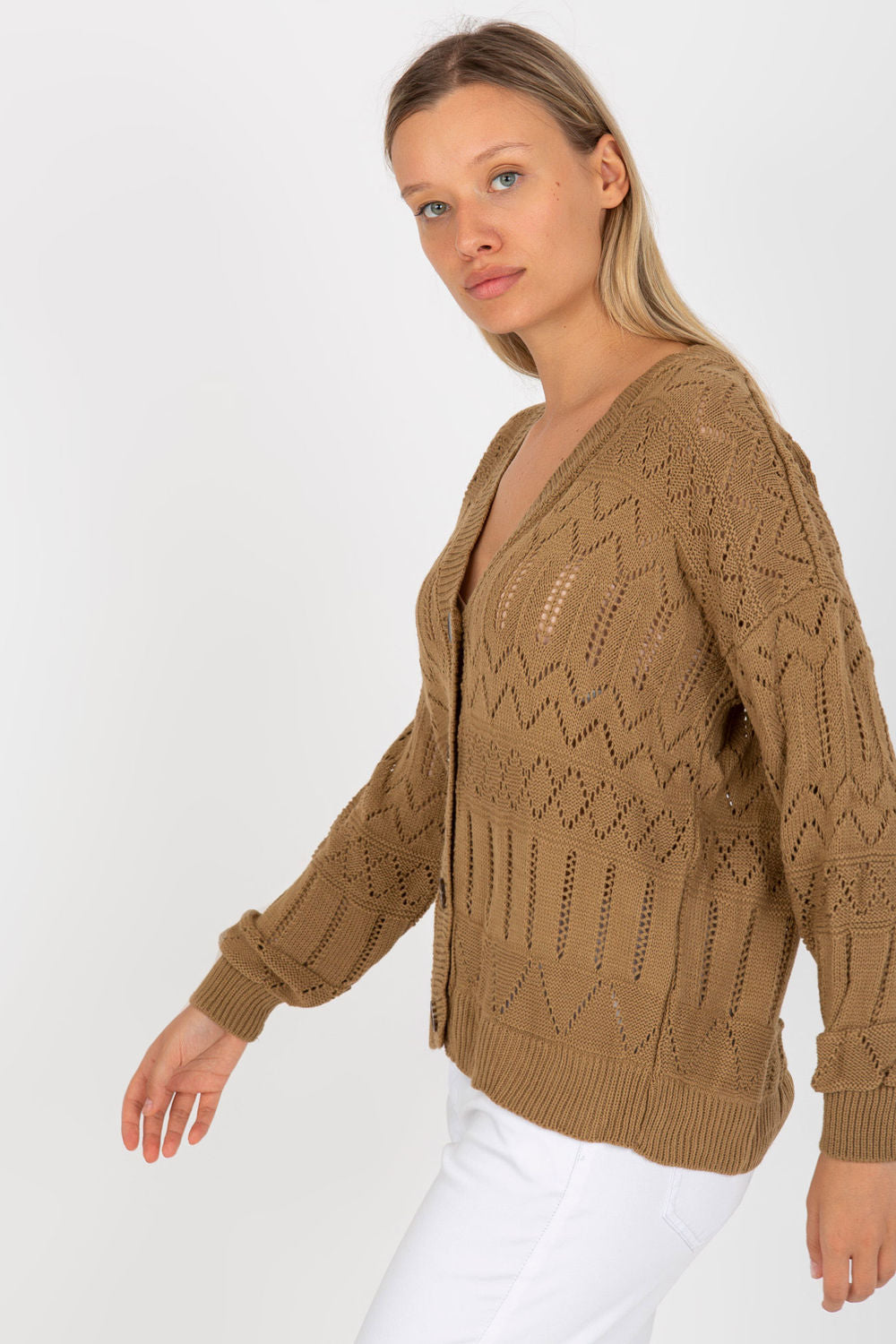 Cardigan femme Rue Paris — beige