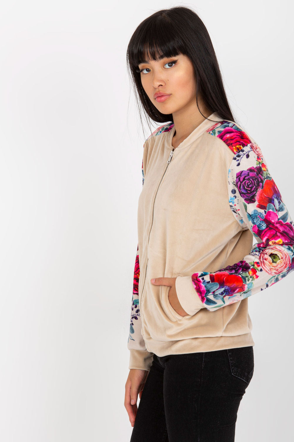 T-shirt femme Rue Paris Sweatshirt Sweatshirt — beige