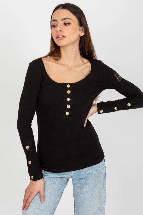 Blouse femme Och Bella Chemisier Chemisier — noir
