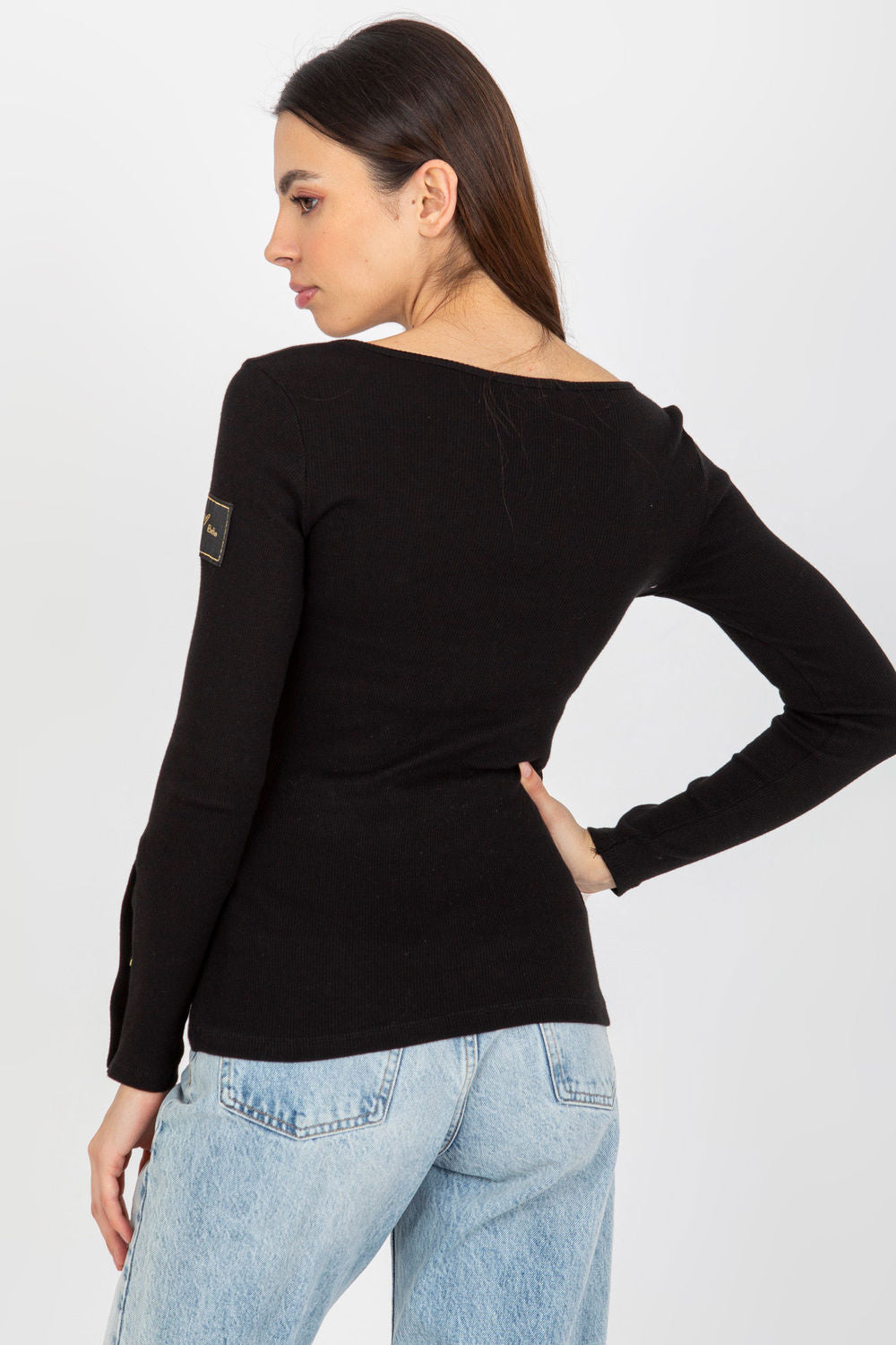 Blouse femme Och Bella Chemisier Chemisier — noir