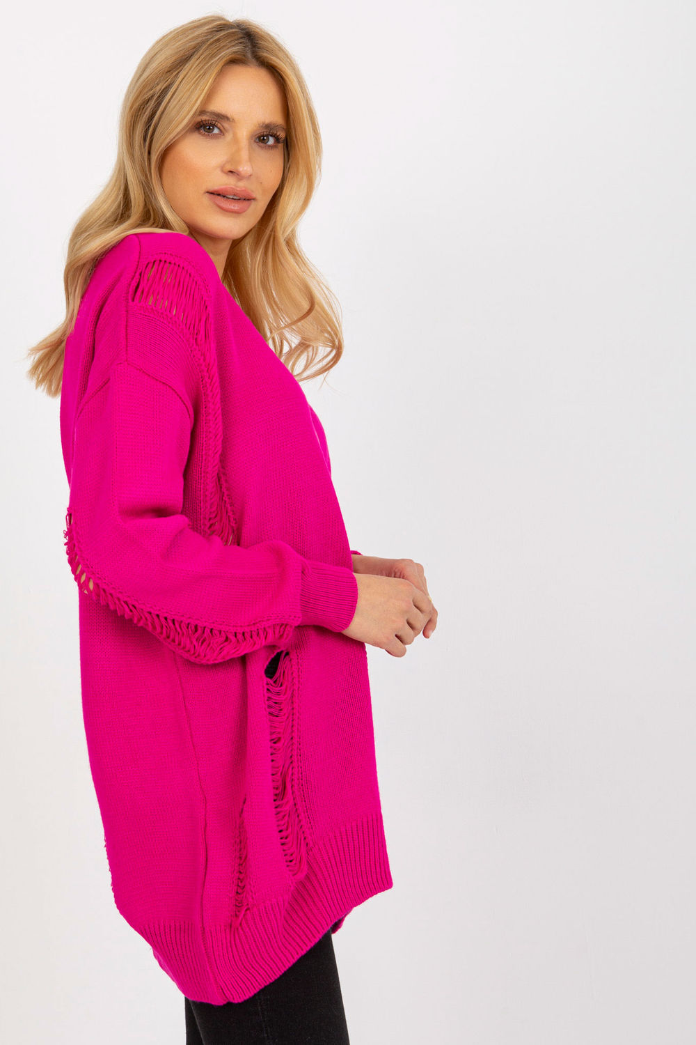 Cardigan femme Rue Paris — rosé