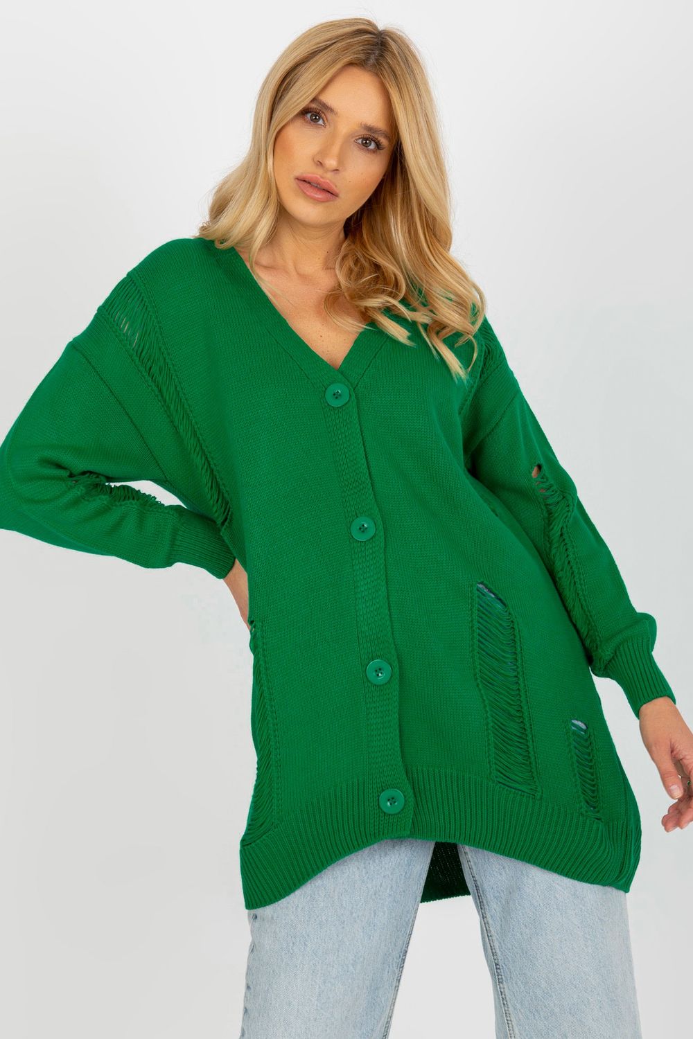 Cardigan femme Rue Paris — vert