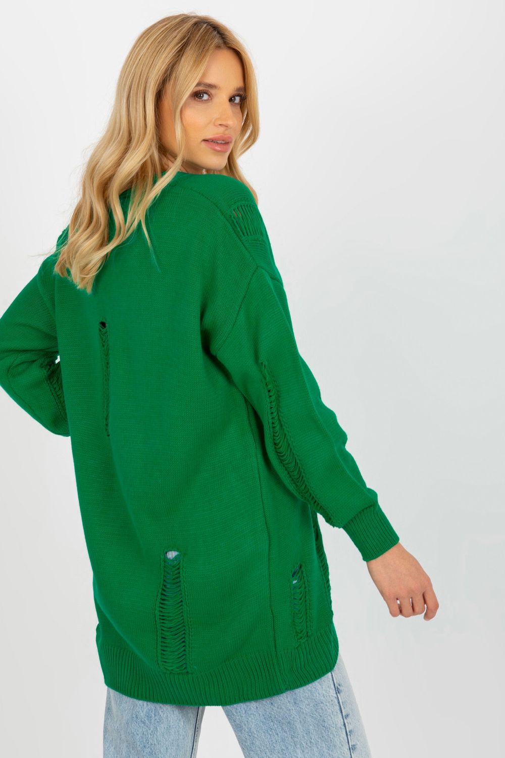 Cardigan femme Rue Paris — vert