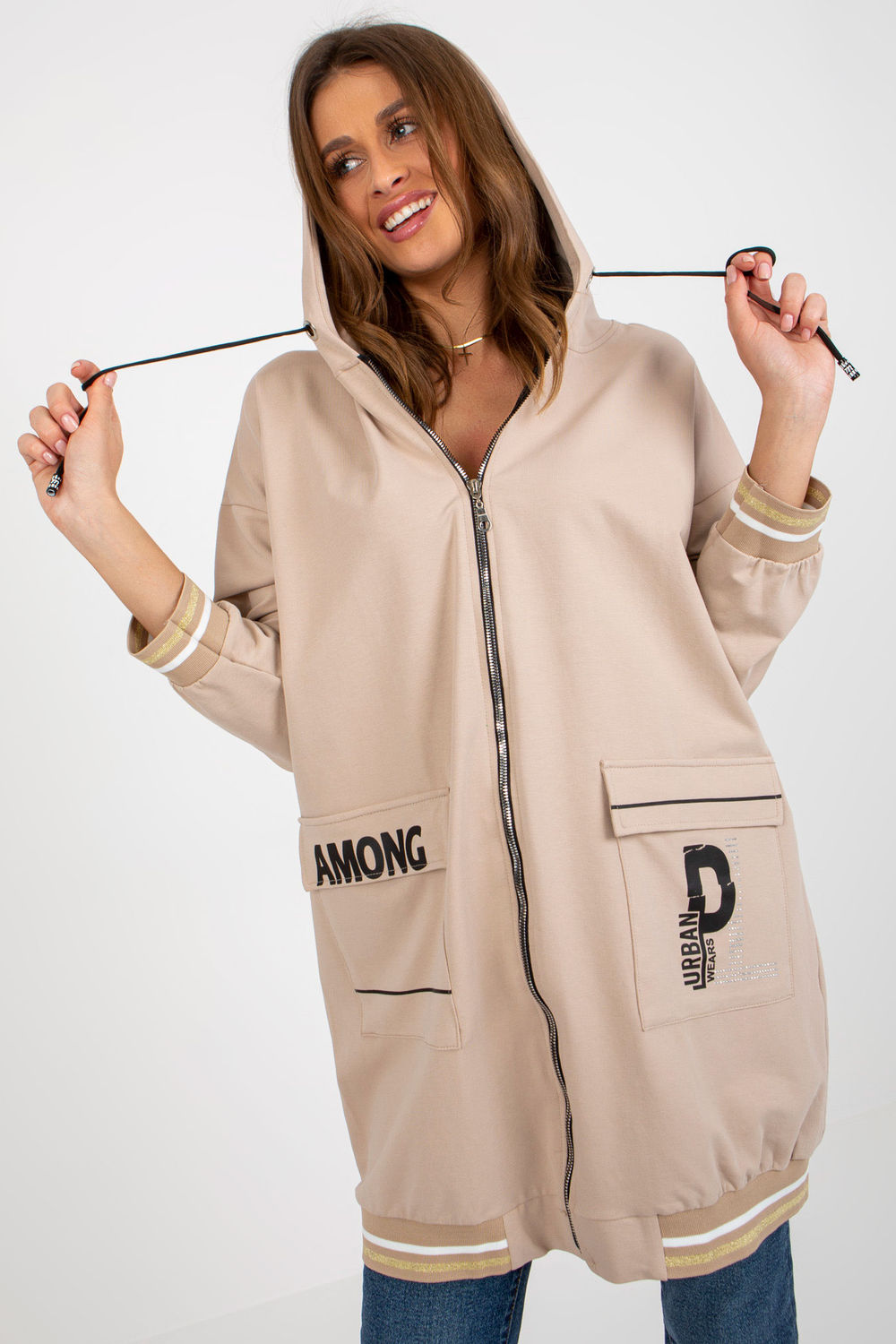T-shirt femme Relevance Sweatshirt Sweatshirt — beige